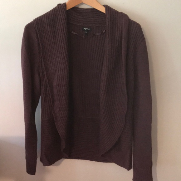 Apt. 9 Sweaters - Plum cardigan